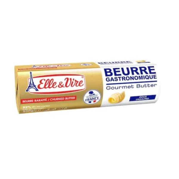 Elle & Vire Butter Unsalted Roll - 500g