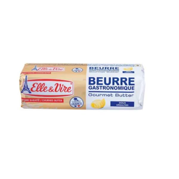 Elle & Vire Gastronomique Gourmet Roll, Unsalted Butter - 250g