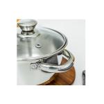 Royalford 18 cm Massilia Stainless Steel Stockpot with Glass Lid, RF11591