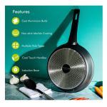 Royalford 24 cm Die-Cast Aluminum Fry Pan, RF8594