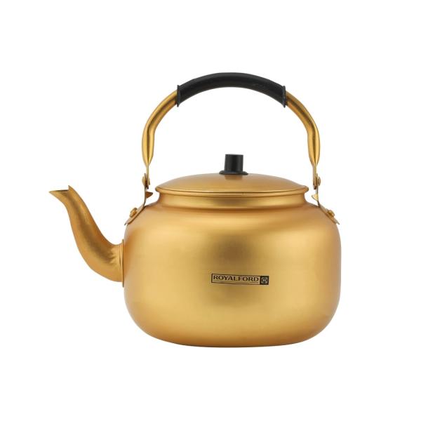 Royalford 6.0L Golden-Finish Aluminum Tea Kettle, RF10770