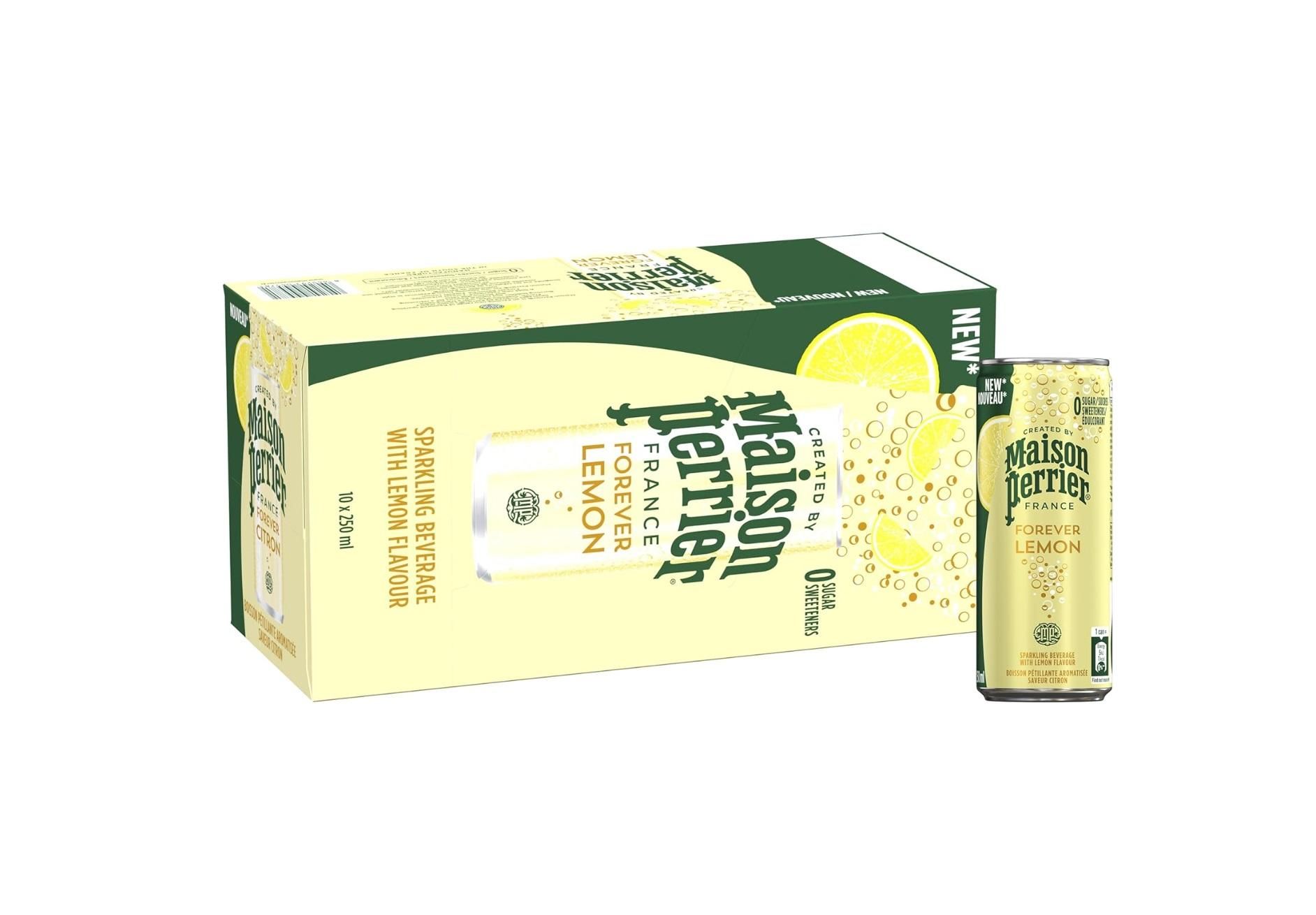 Maison Perrier Lemon Flavor, Slim Can  - 250 ml x 10