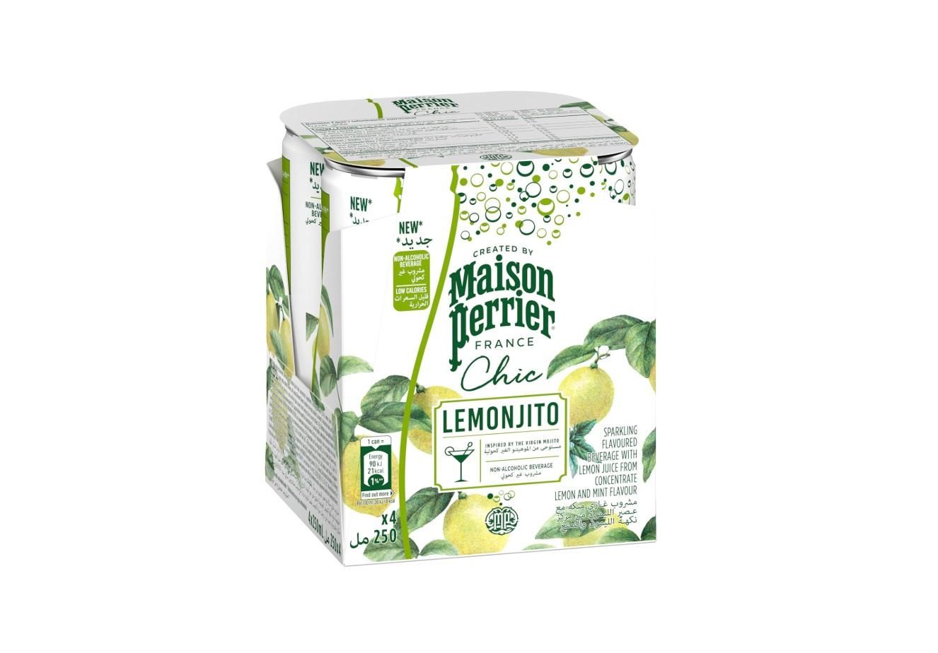 Maison Perrier Chic Lemonjito Slim, Can - 250 ml x 4