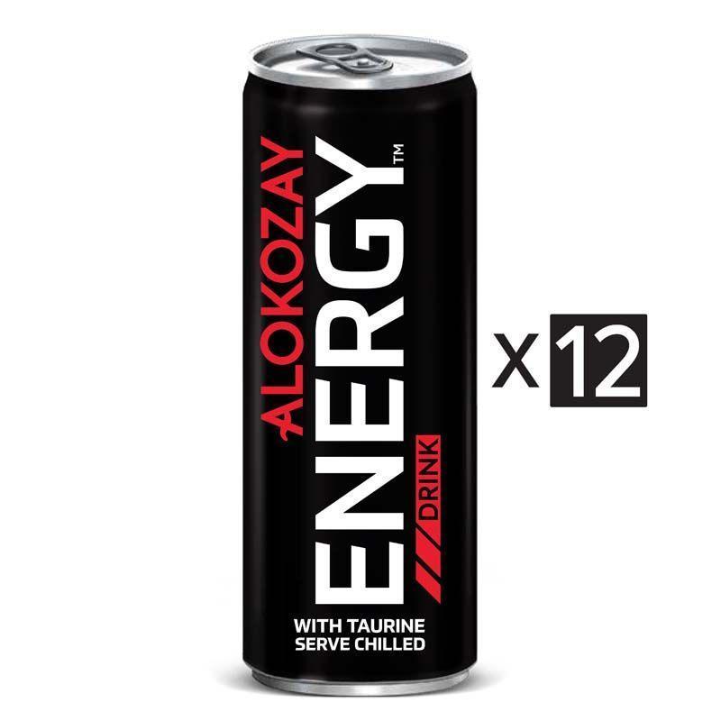 Alokozay Energy Drink, Regular - 250 ml x 12