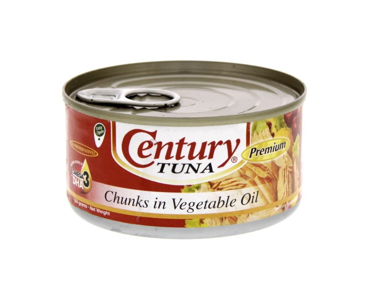 Century Tuna Chunks in Vegetable oil - 184g