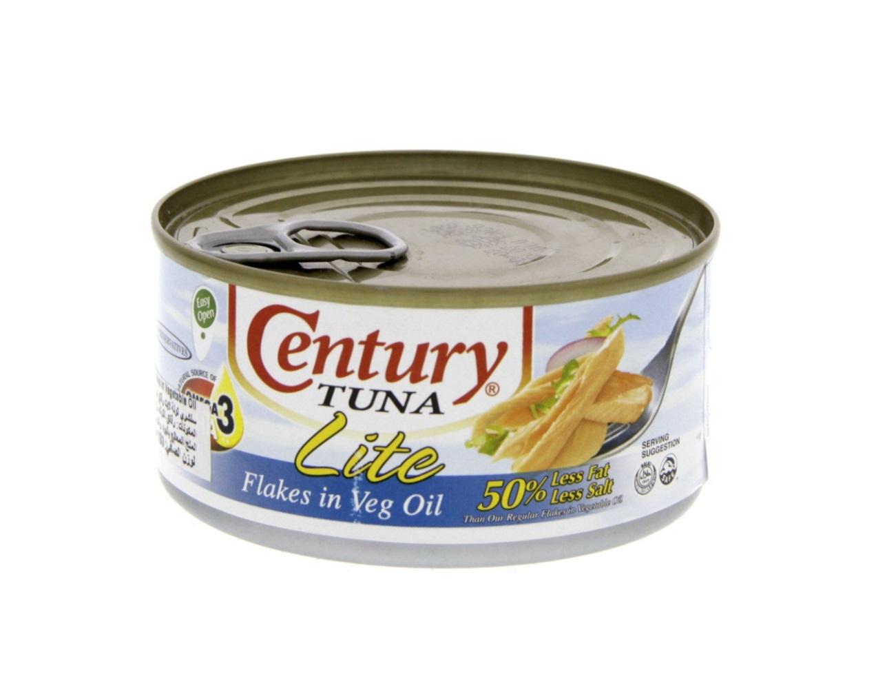 Century Tuna Flakes in Vegetable Oil, Lite - 180g