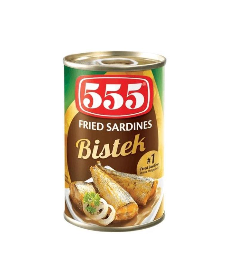 555 Fried Sardines Bistek - 155g