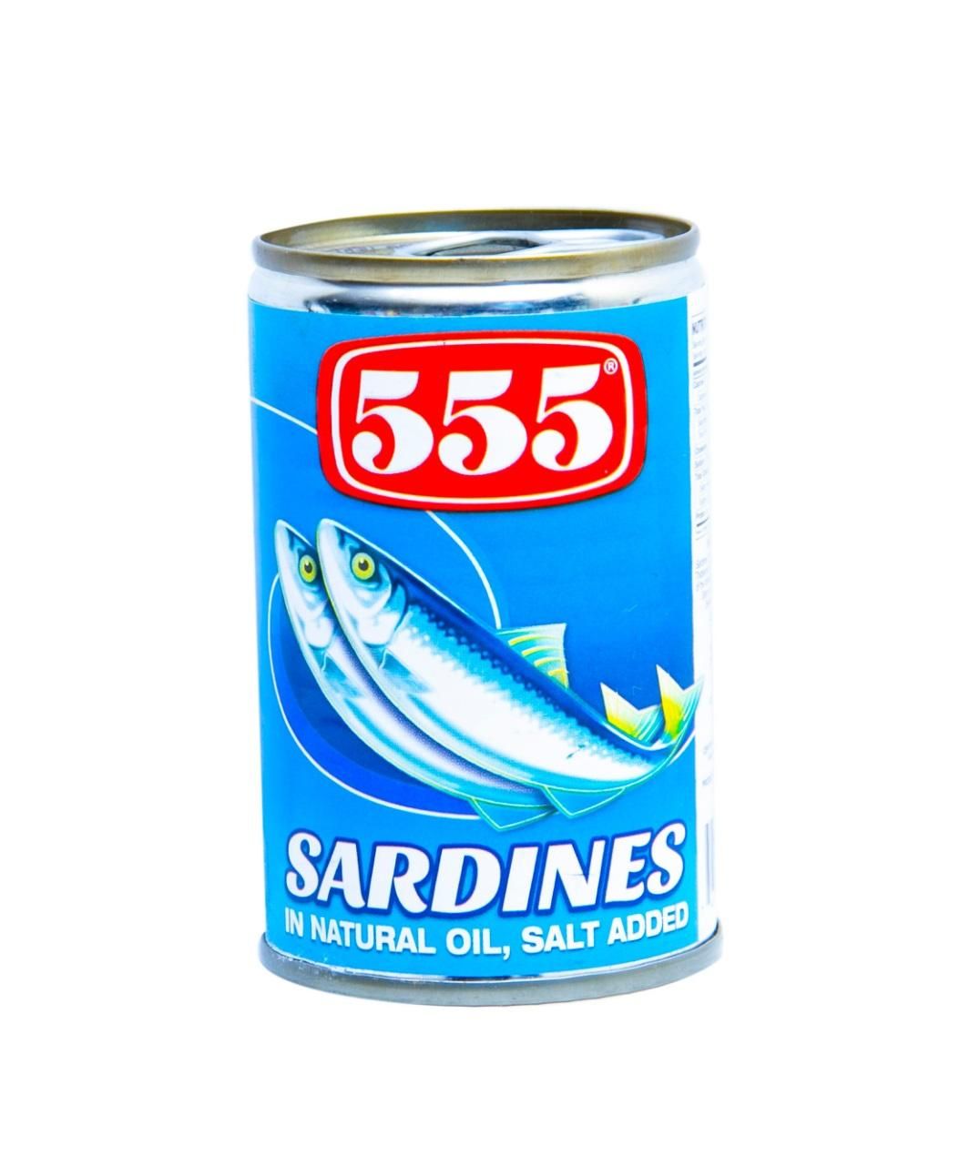 555 Sardines in Natural Oil - 155g