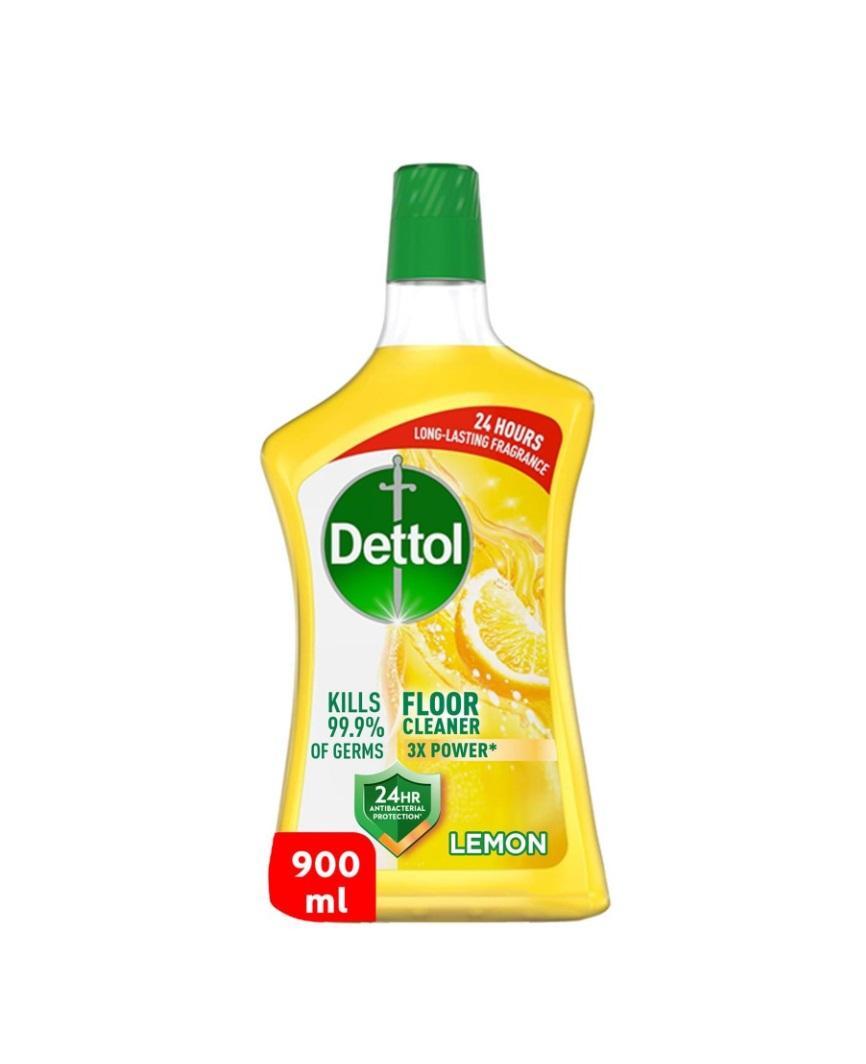 Dettol Lemon Antibacterial Power Floor Cleaner - 900 ml