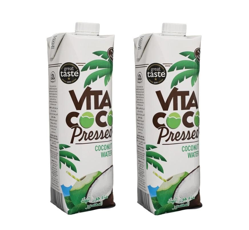 Vita Coco, Pressed Coconut Water - 1 Liter (Buy 1 Get 1 Free)
