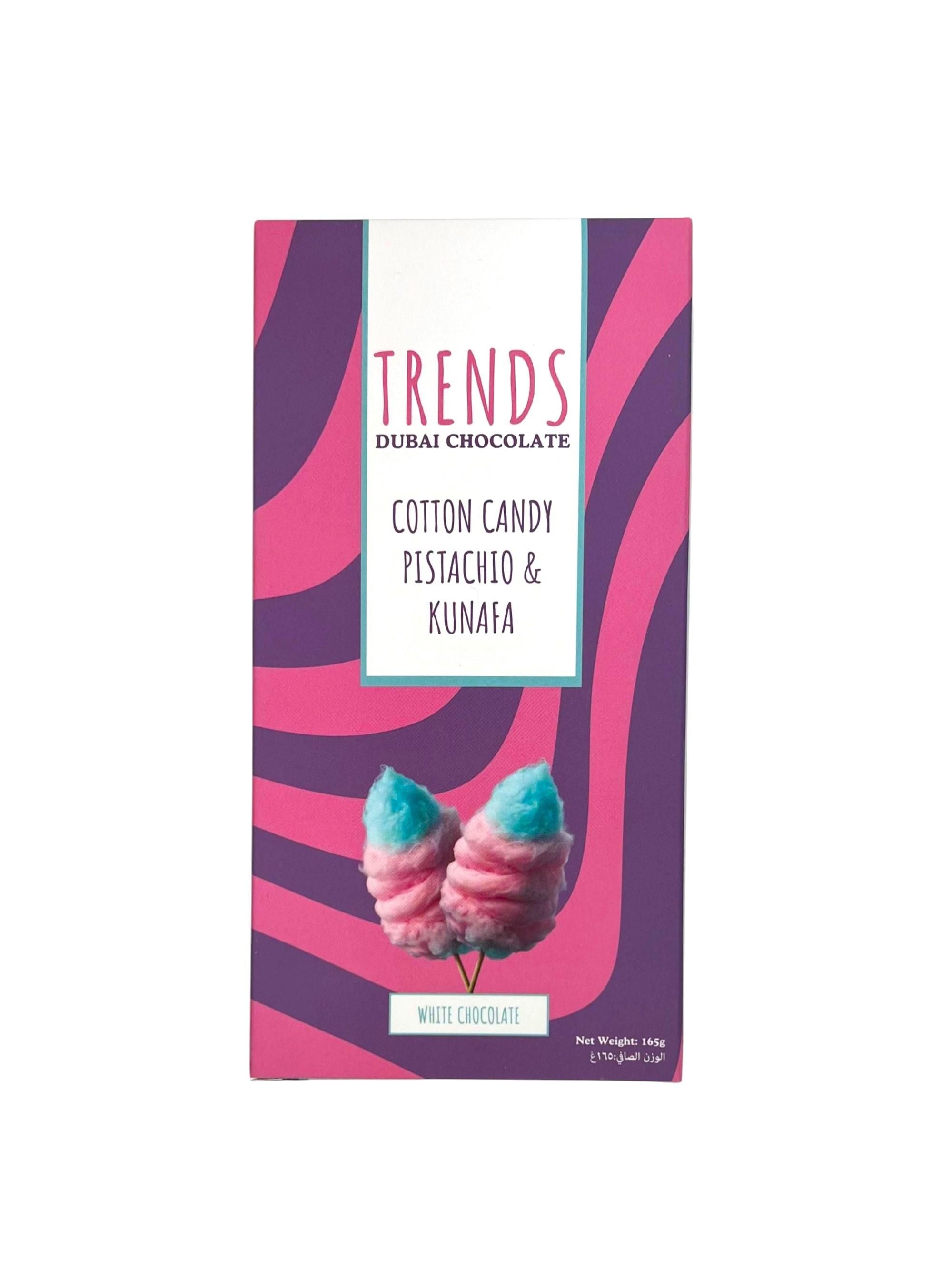 Trends Dubai Chocolate, Cotton Candy Pistachio & Kunafa - 165g