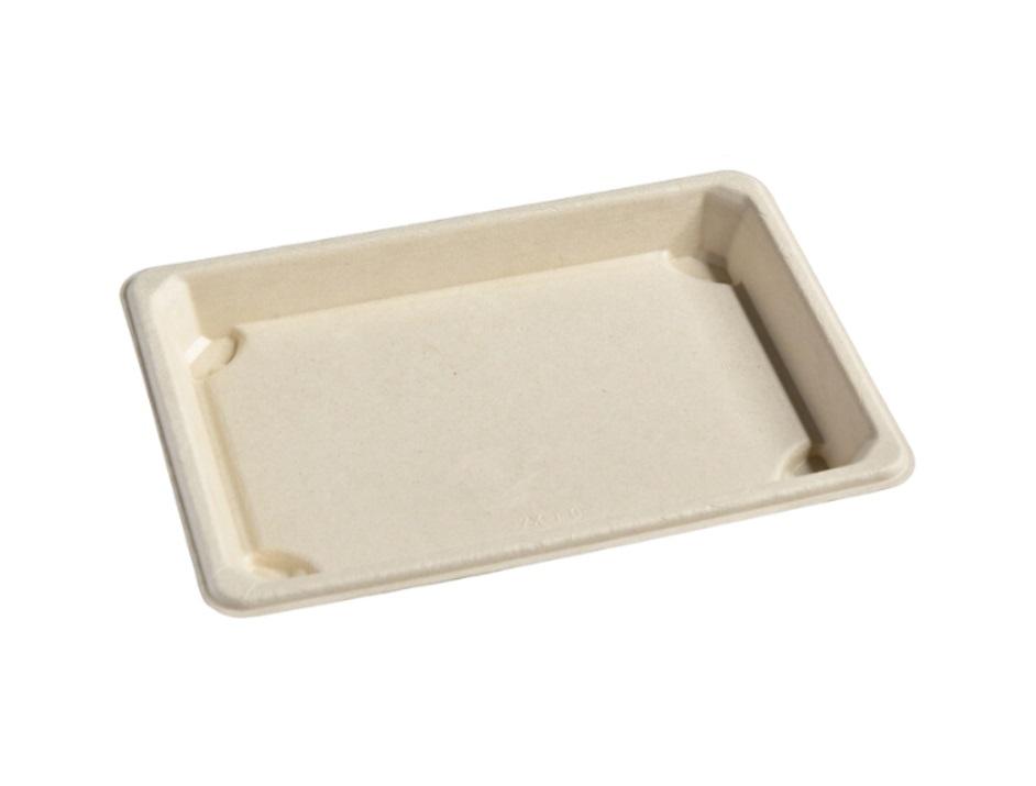 Falcon Bagasse Sushi Tray SS-15 - 50 pcs x 10