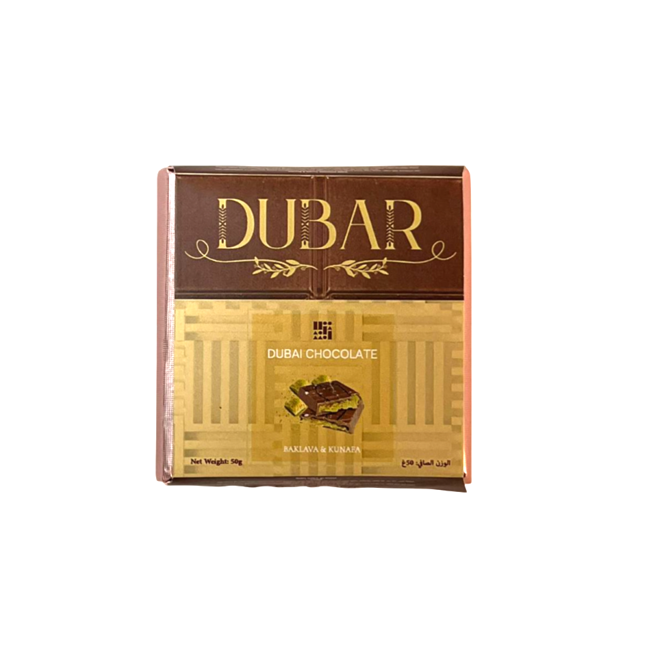 Dubar Dubai Chocolate, Baklava & Kunafa - 50g