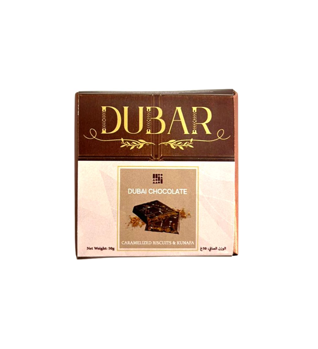 Dubar Dubai Chocolate, Caramelized Biscuits & Kunafa - 50g