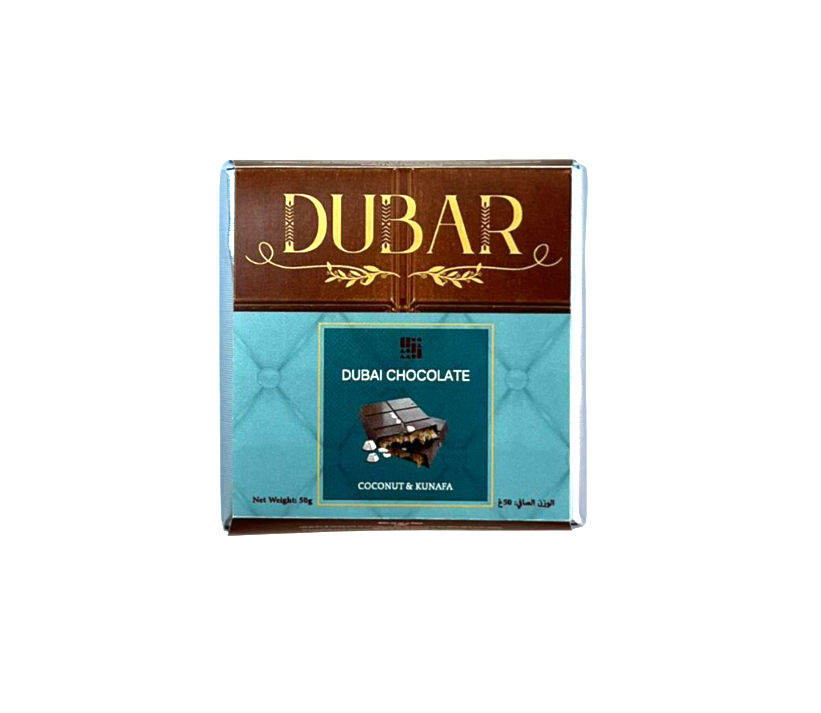 Dubar Dubai Chocolate, Coconut & Kunafa - 50g