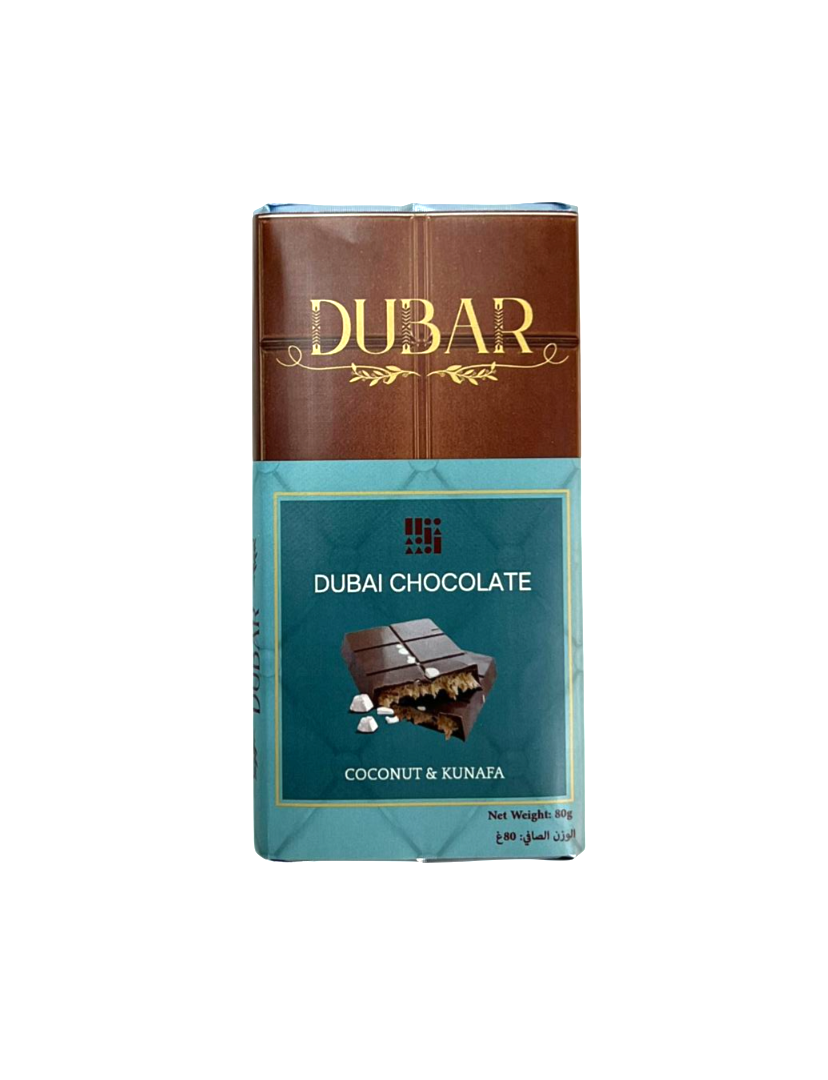 Dubar Dubai Chocolate, Coconut & Kunafa - 80g