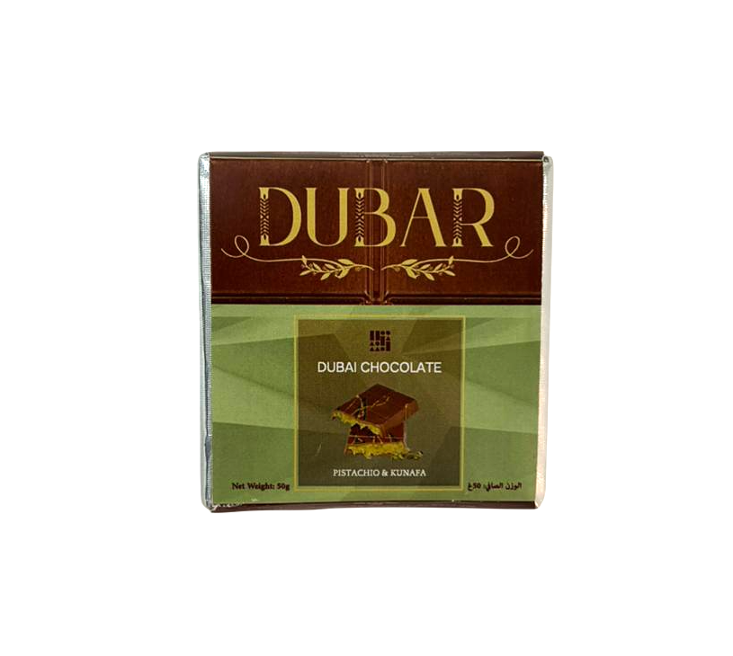 Dubar Dubai Chocolate, Pistachio & Kunafa - 50g