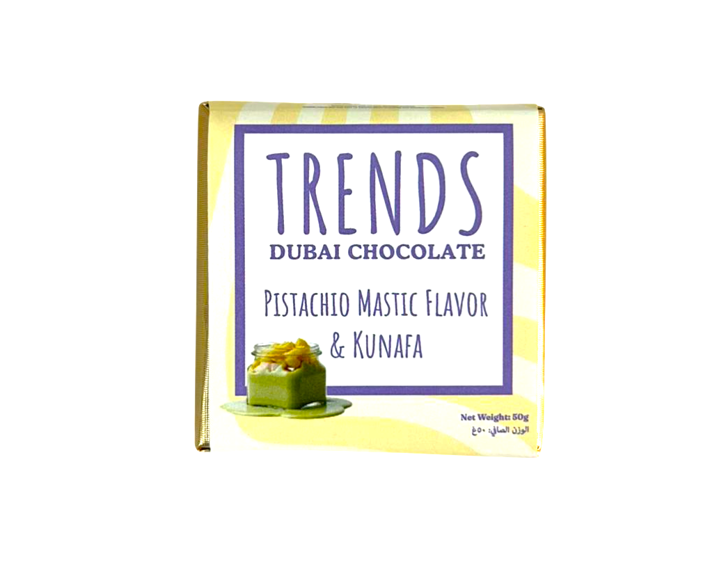 Trends Dubai Chocolate, Mastic Pistachio & Kunafa - 50g