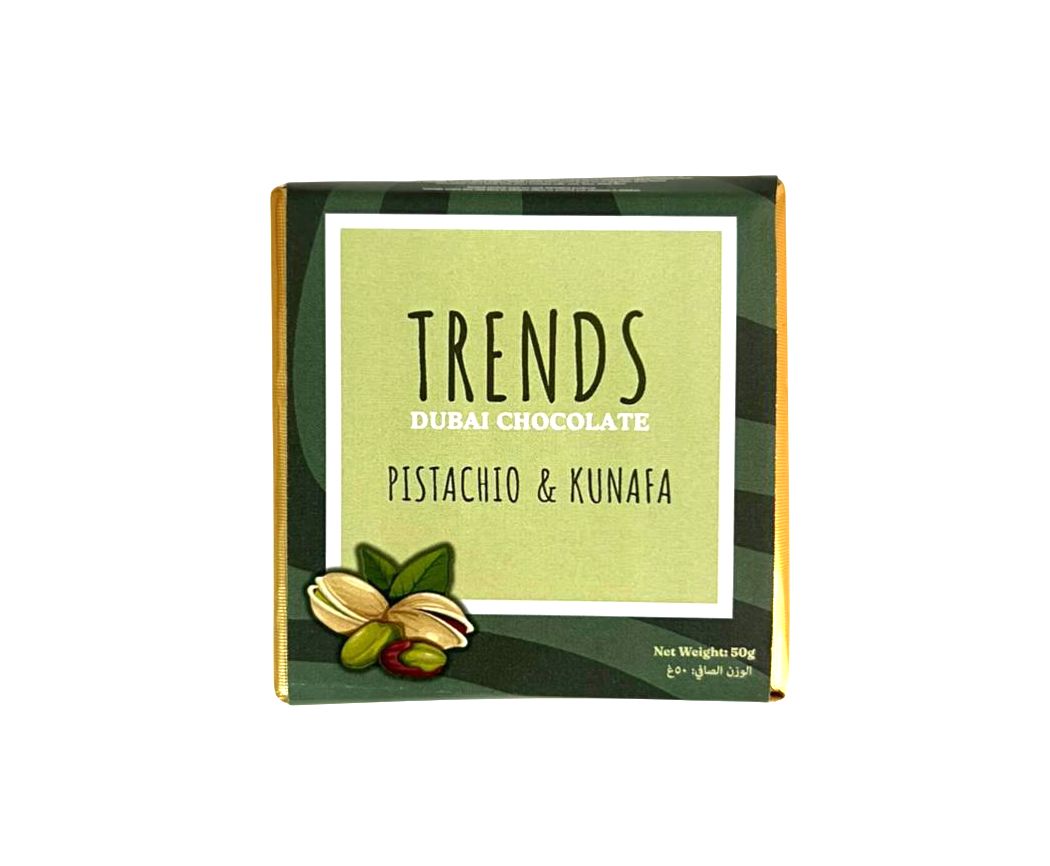 Trends Dubai Chocolate, Pistachio & Kunafa - 50g