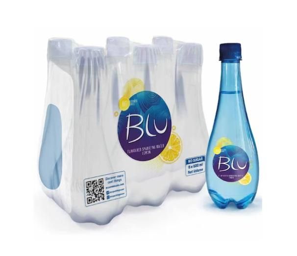 Blu Lemon Sparkling Water - 500 ml x 6