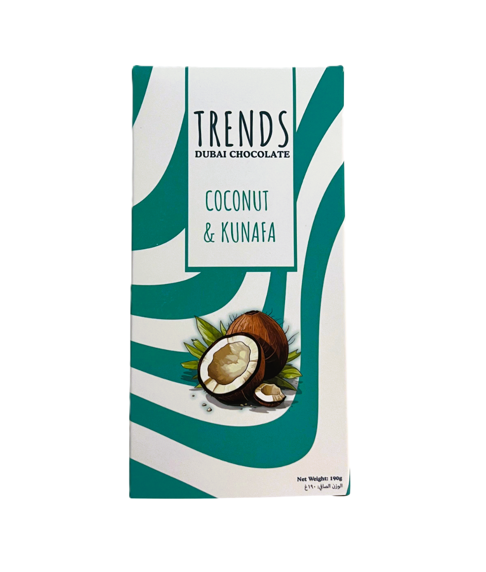Trends Dubai Chocolate, Coconut & Kunafa - 190g