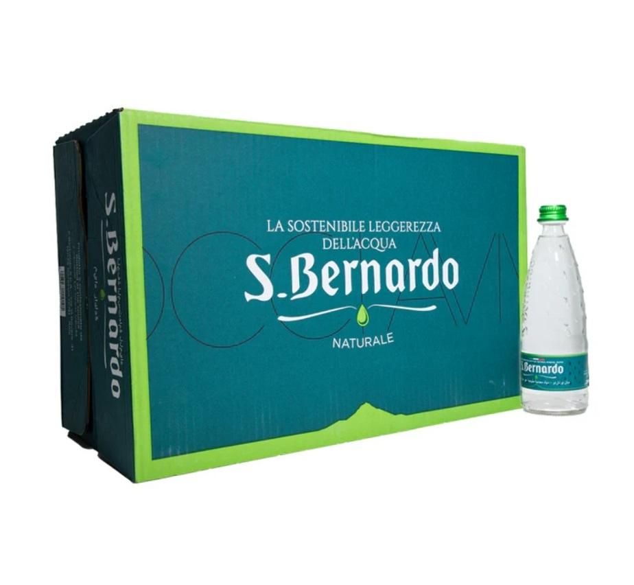 San Bernardo Natural Mineral Water, Glass Bottle - 330 ml x 24