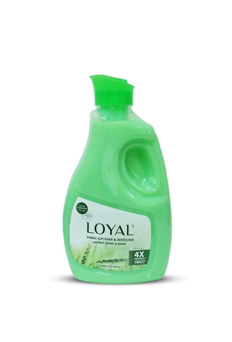 Loyal Fabric Softener, Green Valley - 3000 ml