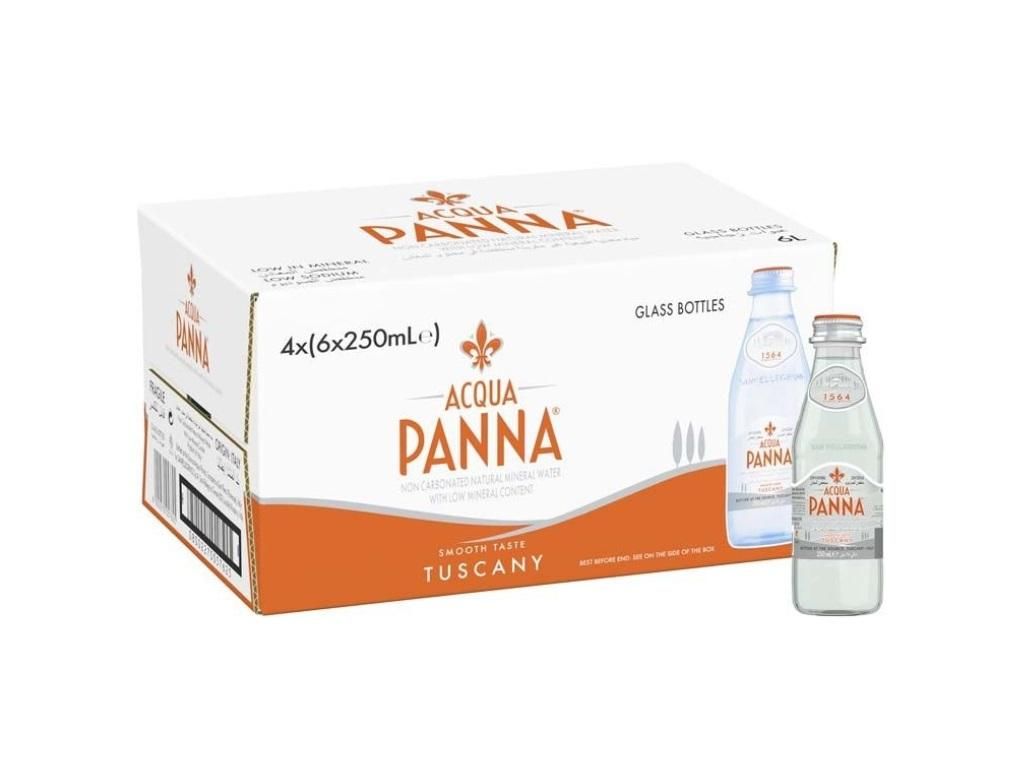 Acqua Panna Mineral Water, Glass Bottle - 250 ml x 24