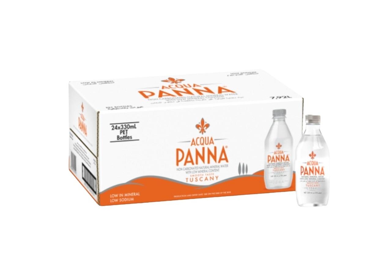 Acqua Panna Mineral Water, Plastic Bottles - 330 ml x 24