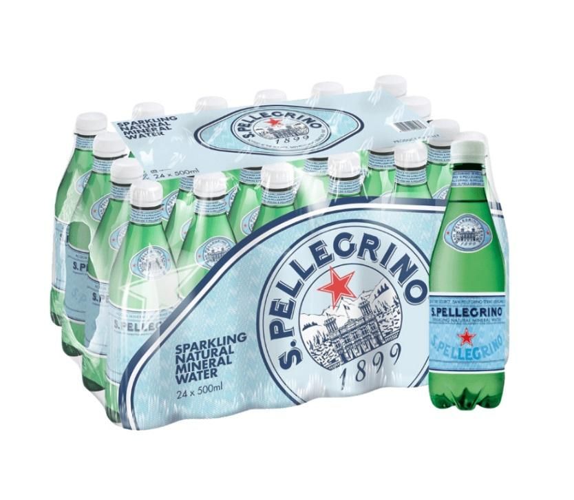 San Pellegrino Sparkling Water, PET Bottle - 500 ml x 24