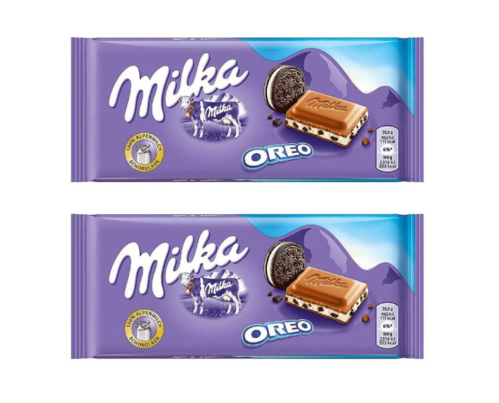 Milka Chocolate With Oreo Cookies - 100g (Dual Pack)