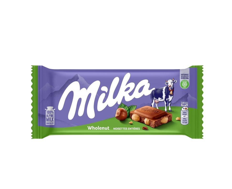 Milka Chocolate with Whole Hazelnuts - 90g