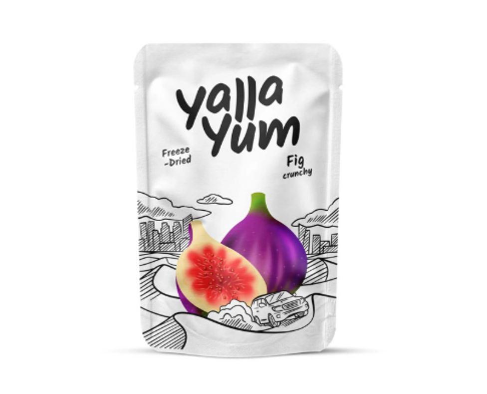 YallaYum Freeze-Dried Crunchy Fig, Pouch  50g