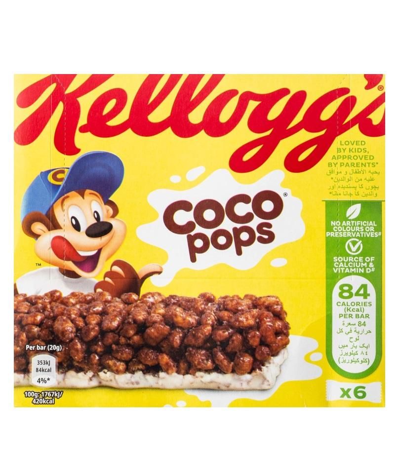 Kellogg's Coco Pops Cereal Bar CMB - 20g x 6