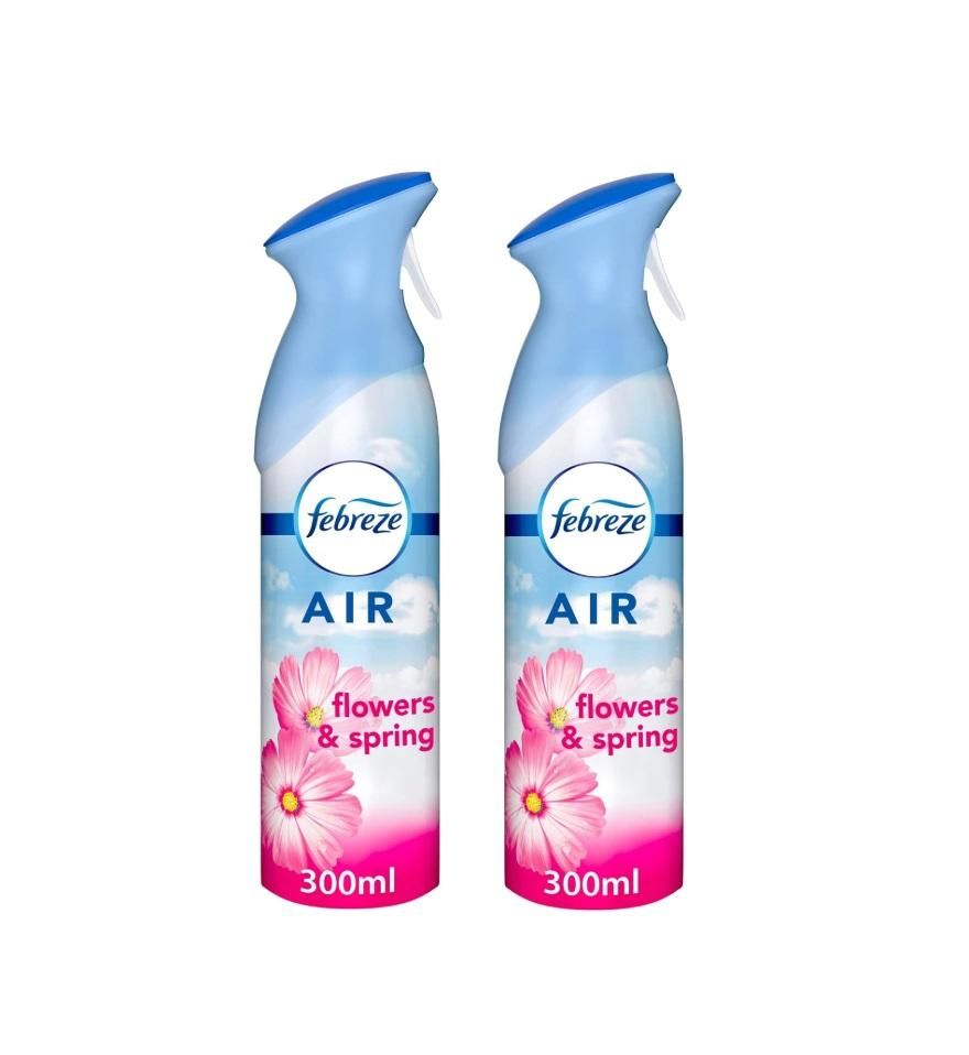 Febreze Flowers and Spring Air Freshener - 300 ml (Dual Pack)