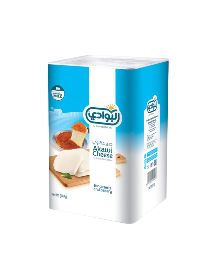 Al Bawadi Akawi Cheese (Czech Type), Tin - 17 kg
