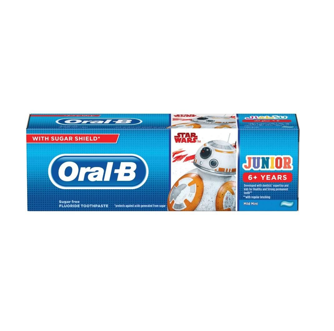 Oral-B Star Wars Mild Mint Toothpaste Junior 6+ Years - 75 ml