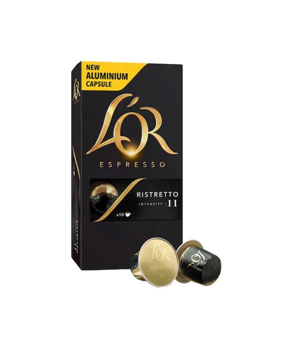 L'OR Espresso Ristretto, Intensity 11 Nespresso Coffee - 10 Capsules