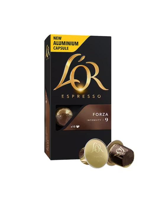 L'OR Espresso Forza, Intensity 9 Nespresso Coffee - 10 Capsules