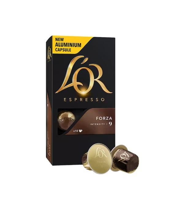 L'OR Espresso Forza, Intensity 9 Nespresso Coffee - 10 Capsules