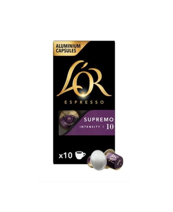 L'OR Espresso Supremo, Intensity 10 Nespresso Coffee - 10 Capsules