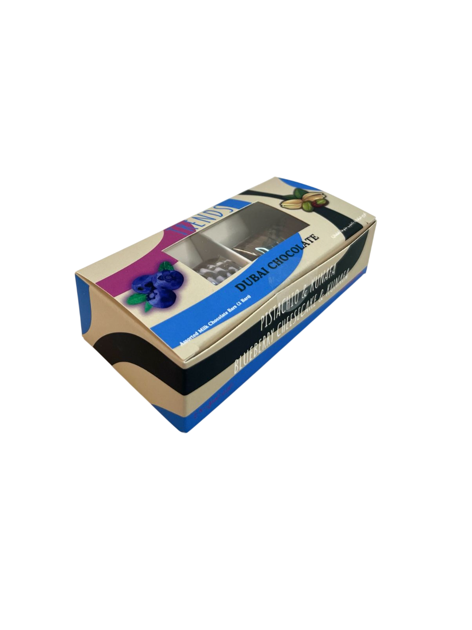 Trends Dubai Chocolate, Pistachio Kunafa & Blueberry Cheesecake Kunafa - 80g (2x40g)