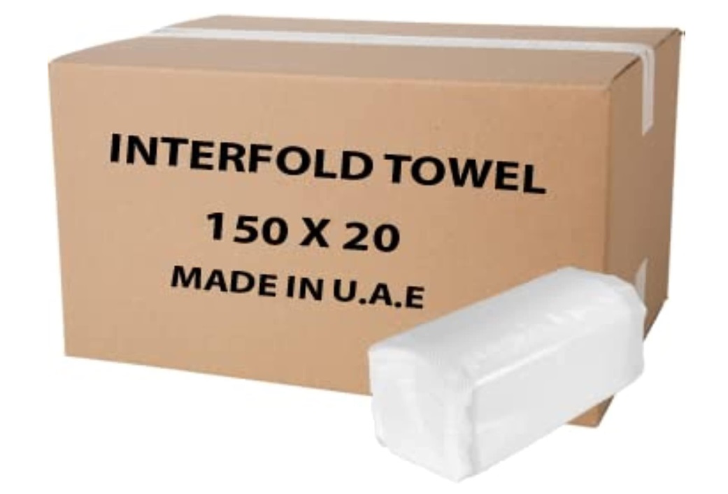 Interfold Tissue, 1 Ply - 150 Sheets x 20
