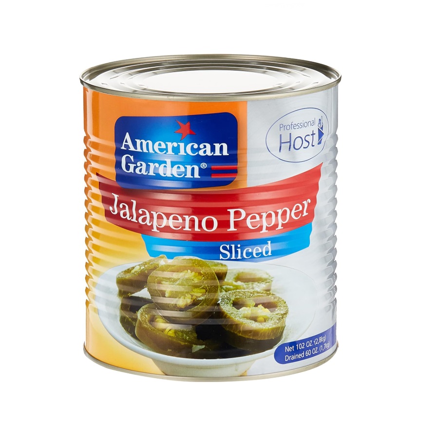 American Garden Sliced Jalapeno Peppers - 2.892 Kg x 6