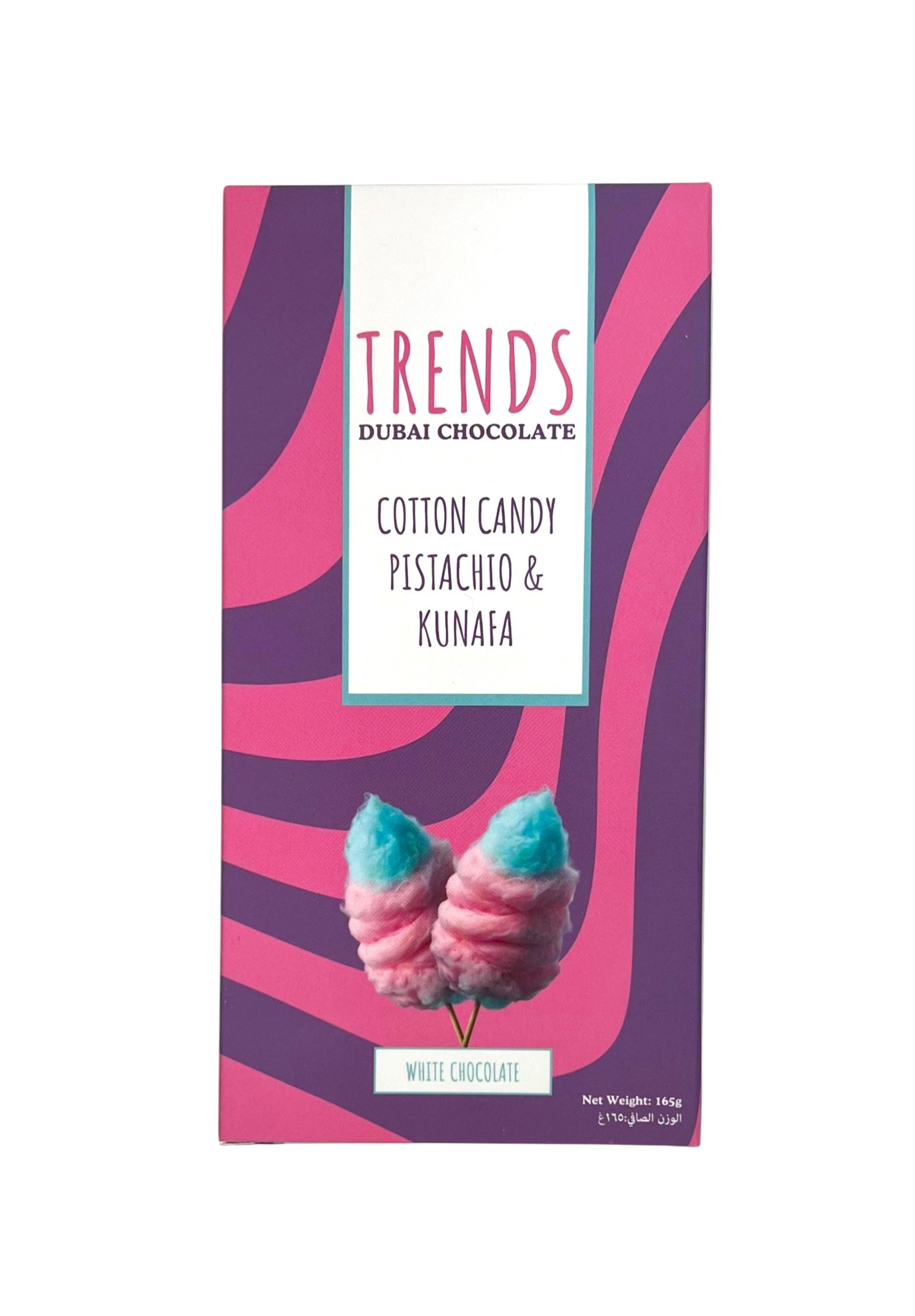 Trends Dubai Chocolate, Cotton Candy Pistachio & Kunafa - 165g