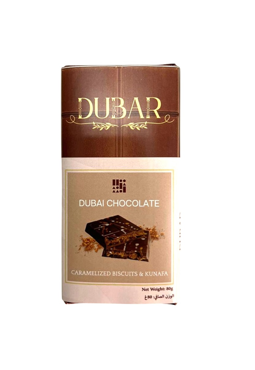 Dubar Dubai Chocolate, Caramelized Biscuits & Kunafa - 80g