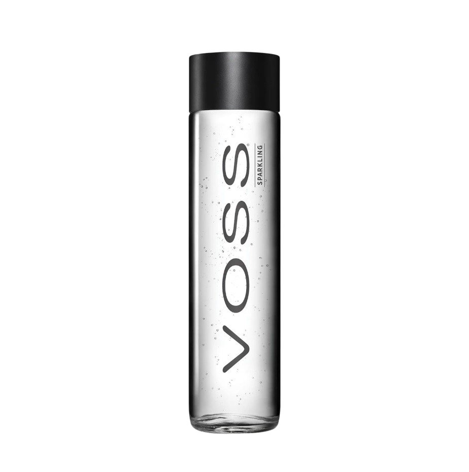 Voss Sparkling Water, Glass bottle - 375 ml x 24