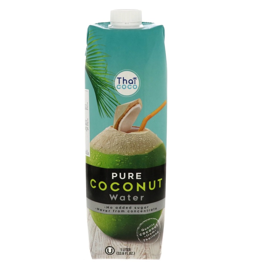 Thai Coco No Added Sugar Pure Coconut Water - 1 Litre x 6