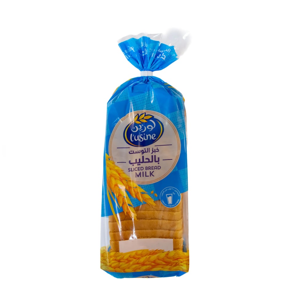 L'Usine Sliced Milk Bread - 600g