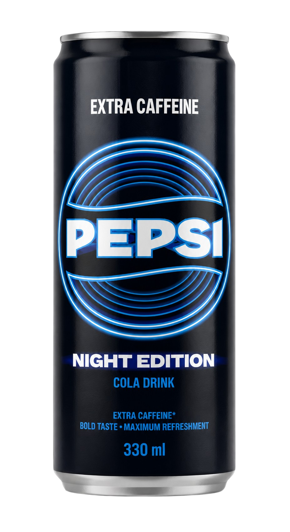 Pepsi Extra Caffeine Night Edition, Can - 330 ml x 6